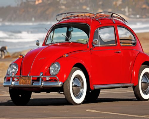 Red Volkswagen paint By Numbers