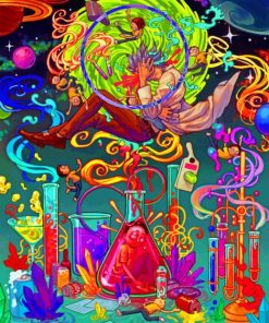 Rick And Morty On Acid paintt By Numbers