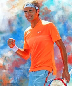 Roger Federer Art paint by numbers