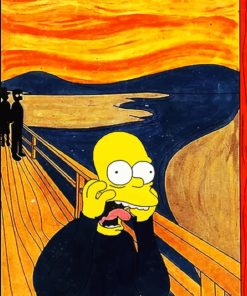 Scream Simpson paint By Numbers