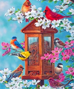 Spring Birds paint by numbers