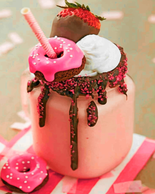 Sweet Dessert paint by Numbers