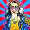 Trippy Girl paint By Numbers