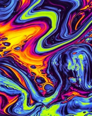 Trippy Wavy paint By Numbers