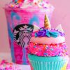 nicorn Starbucks Cupcake paint By Numbers