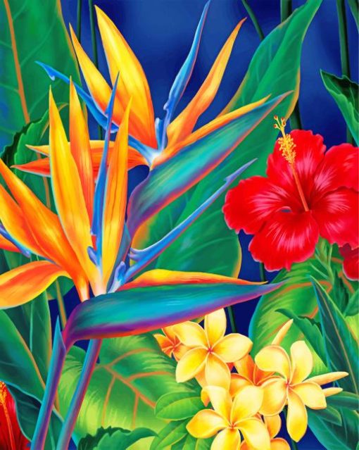 Tropical-Paradise-Plant-paint-by-numbers