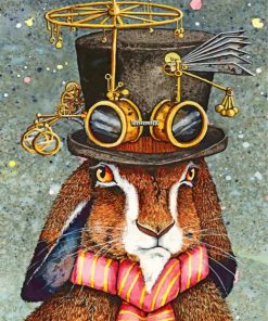 steampunk-rabbit-paint-by-numbers