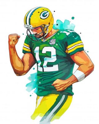 Green Bay Packer Player paint by numbers