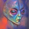 Alien Head Art paint by numbers