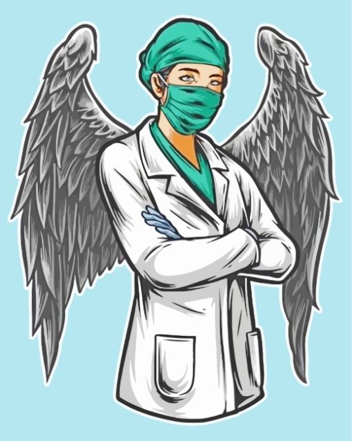 Angel Nurse paint by number