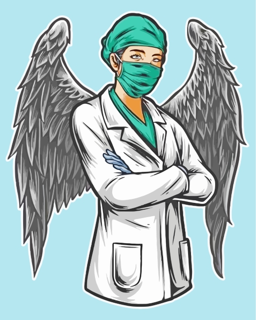 Angel Nurse paint by number