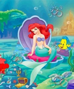 Aesthetic Ariel paint by numbers