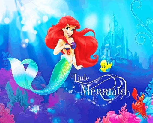 The Little Mermaid Disney paint by numbers