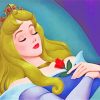 Aurora Sleeping Beauty paint by numbers