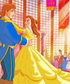 Belle Dances With The Prince paint by numbers