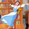 Belle In Library paint by numbers