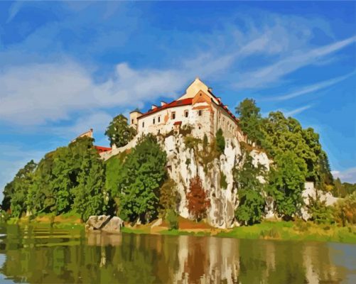 Aesthetic Benedictine Abbey In Tyniec paint by numbers