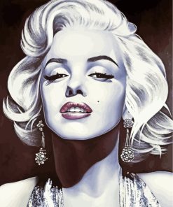 Black And White Marilyn Monroe paint by numbers