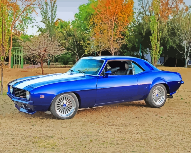 Camaro Chevrolet Car paint by numbers