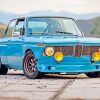 Blue Vintage BMW Car paint by numbers