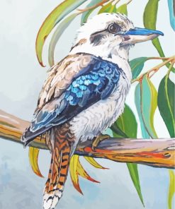 Aesthetic Kookaburra Bird paint by numbers