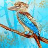 Blue Winged Kookaburra paint by numbers