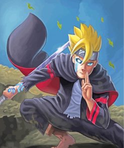 Japanese Anime Boruto Art paint by numbers