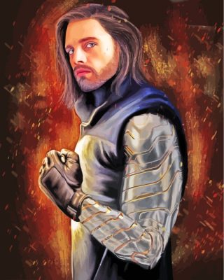 Bucky Barnes paint by numbers