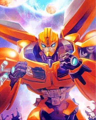 Bumblebee Movie paint by numbers