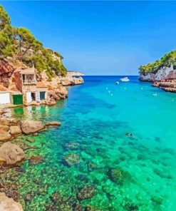 Cala Lombards Majorca paint by numbers