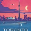 Canada Toronto City Poster paint by numbers