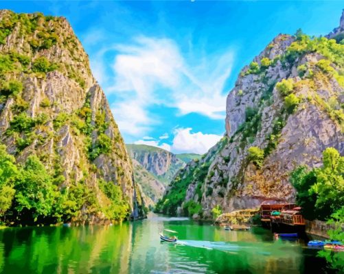 Canyon Matka Macedonia paint by numbers