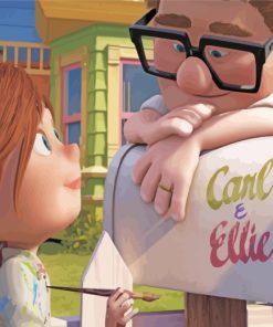 Carl And Ellie paint by numbers