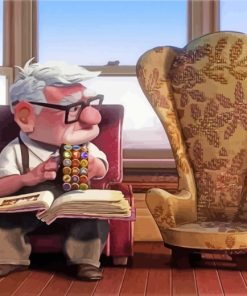 Carl Fredricksen Disney Movie paint by numbers