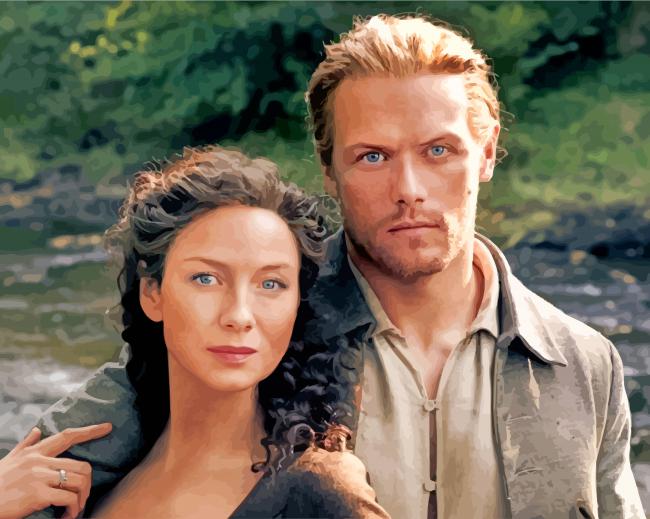 Jamie And Claire Lovers paint by numbers