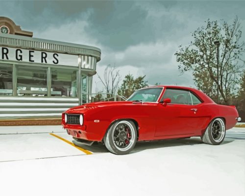 Classic Chevrolet Camaro Car paint by numbers