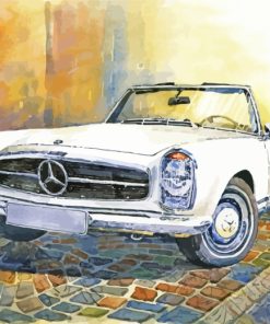 Mercedes Benz Car Art paint by numbers