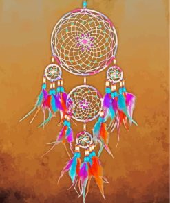 Colorful Dream Catcher paint by numbers