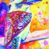 Colorful Kookaburra Bird paint by numbers