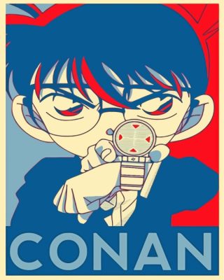 Conan Illustration Anime paint by numbers