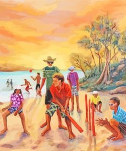 Cricket In The Beach paint by numberrs