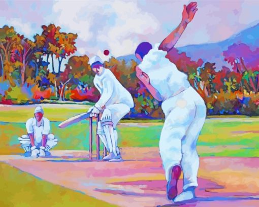 Cricket In The Park paint by numbers