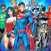 DC Superheroes Characters paint by numbers