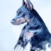 Doberman Dog Art paint by numbers