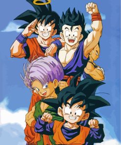 Dragon Ball Z Characters paint by numbers