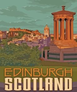 Edinburgh Scotland paint by numbers