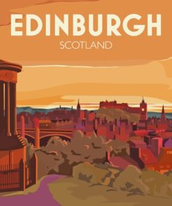 Edinburgh Poster paint by numbers