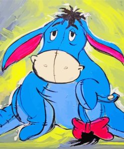 Eeyore Donkey Cartoon paint by numbers