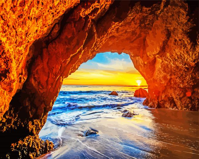 El Matador Beach Malibu paint by numbers
