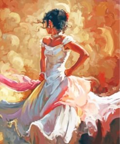 Flamenco Dancer Art paint by numbers